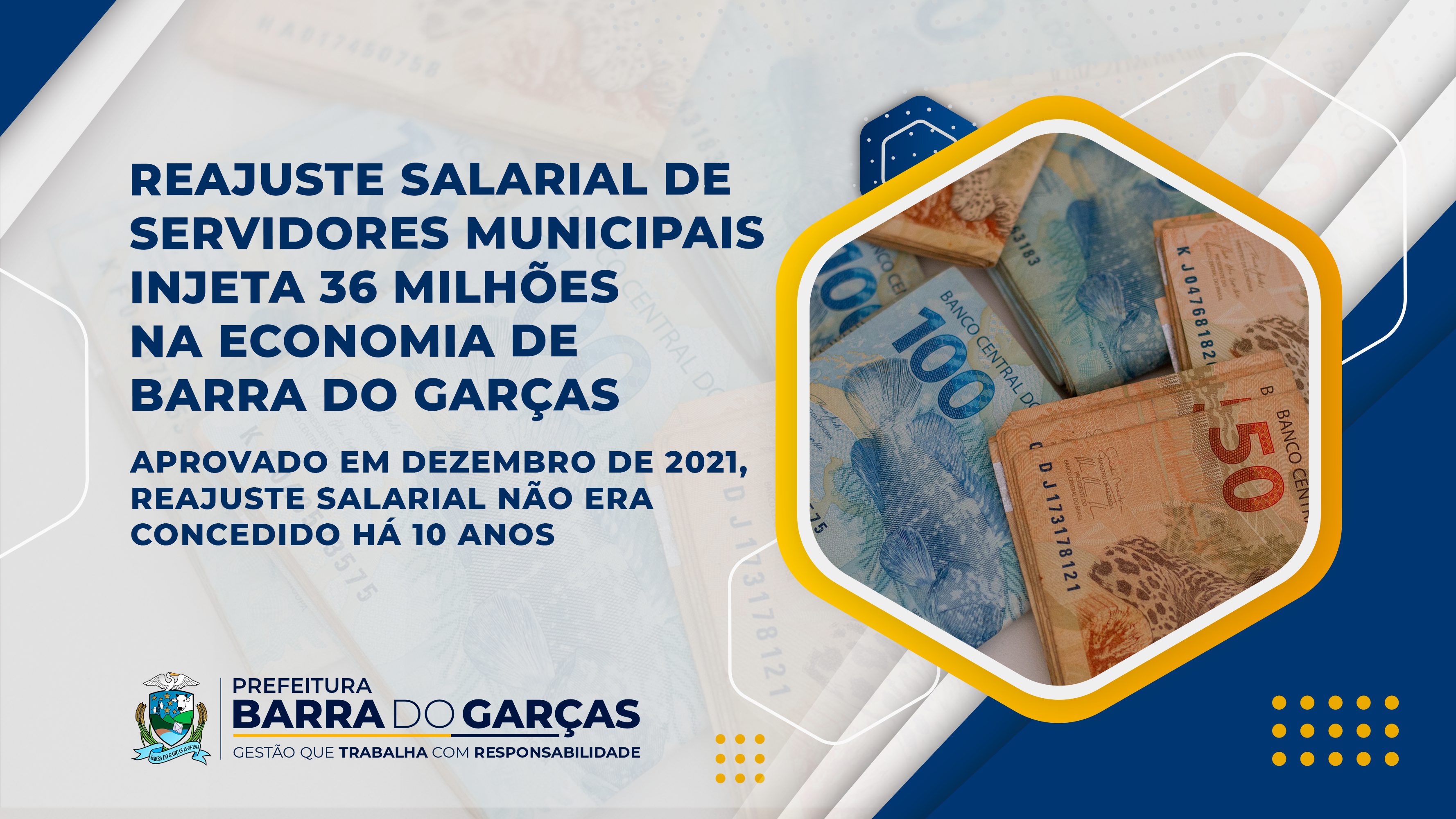 Reajuste salarial de servidores municipais injeta 36 milhões na economia de  Barra do Garças - Prefeitura de Barra do Garças